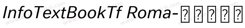 InfoTextBookTf Roma字体转换